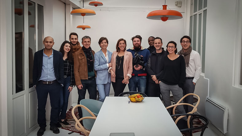 Equipe de tournage et acteurs 